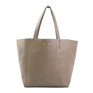 Celine Cabas Phantom Leather Handbag Khaki